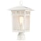 Nuvo Cove Neck Outdoor Large Post Lantern 1 Light White Finish 60/5951 - alternate 1